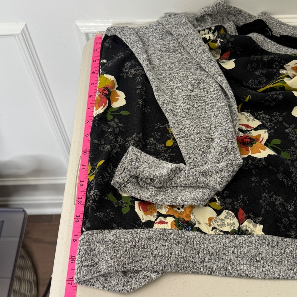 KUT From The Kloth Floral Print Raglan Long Sleeve Top Womens Sz M Romantic Boho - Picture 7 of 8